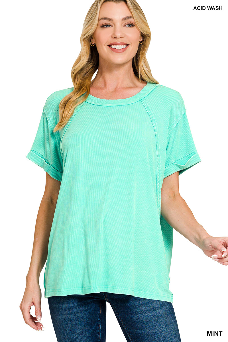 Mint Lined Tee