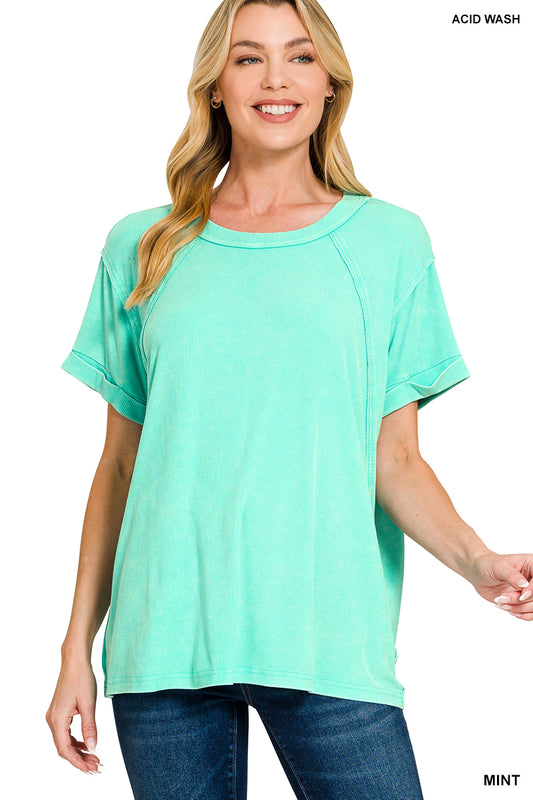 Mint Lined Tee