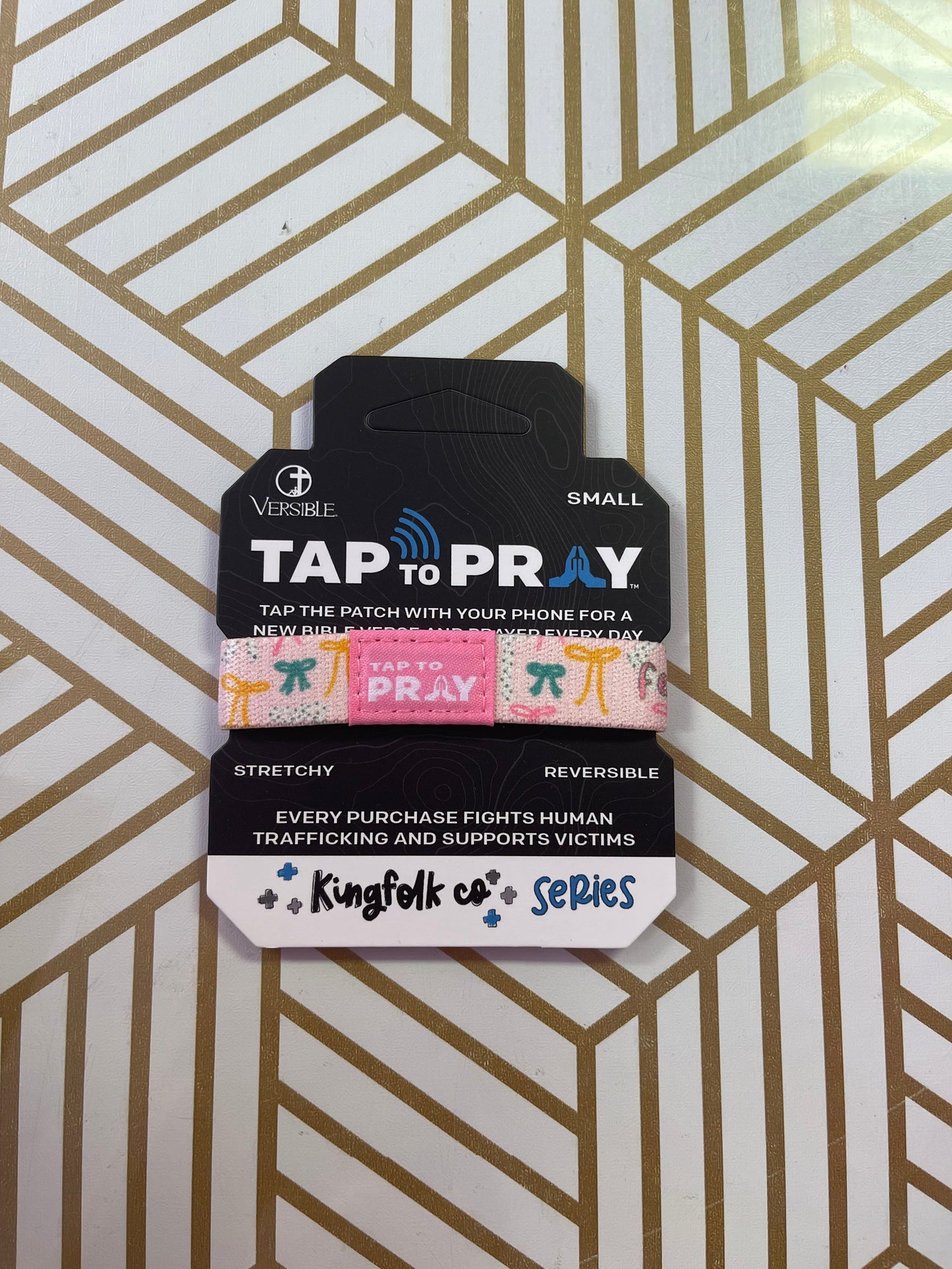 Tap To Pray® Kingfolk Series Wristband - Fearfully & Wonderfully Made - Small