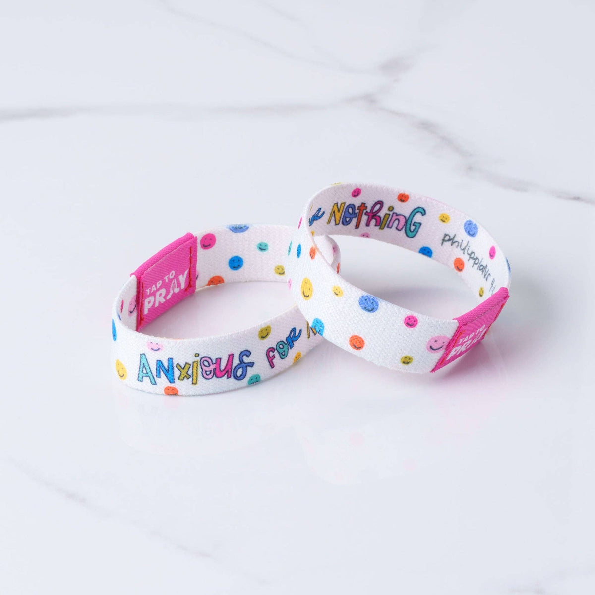 Tap To Pray® Kingfolk Series Wristband – Anxious For Nothing: Medium