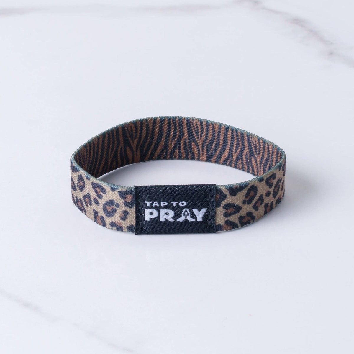 Tap To Pray® Wristband – Safari Leopard: Medium