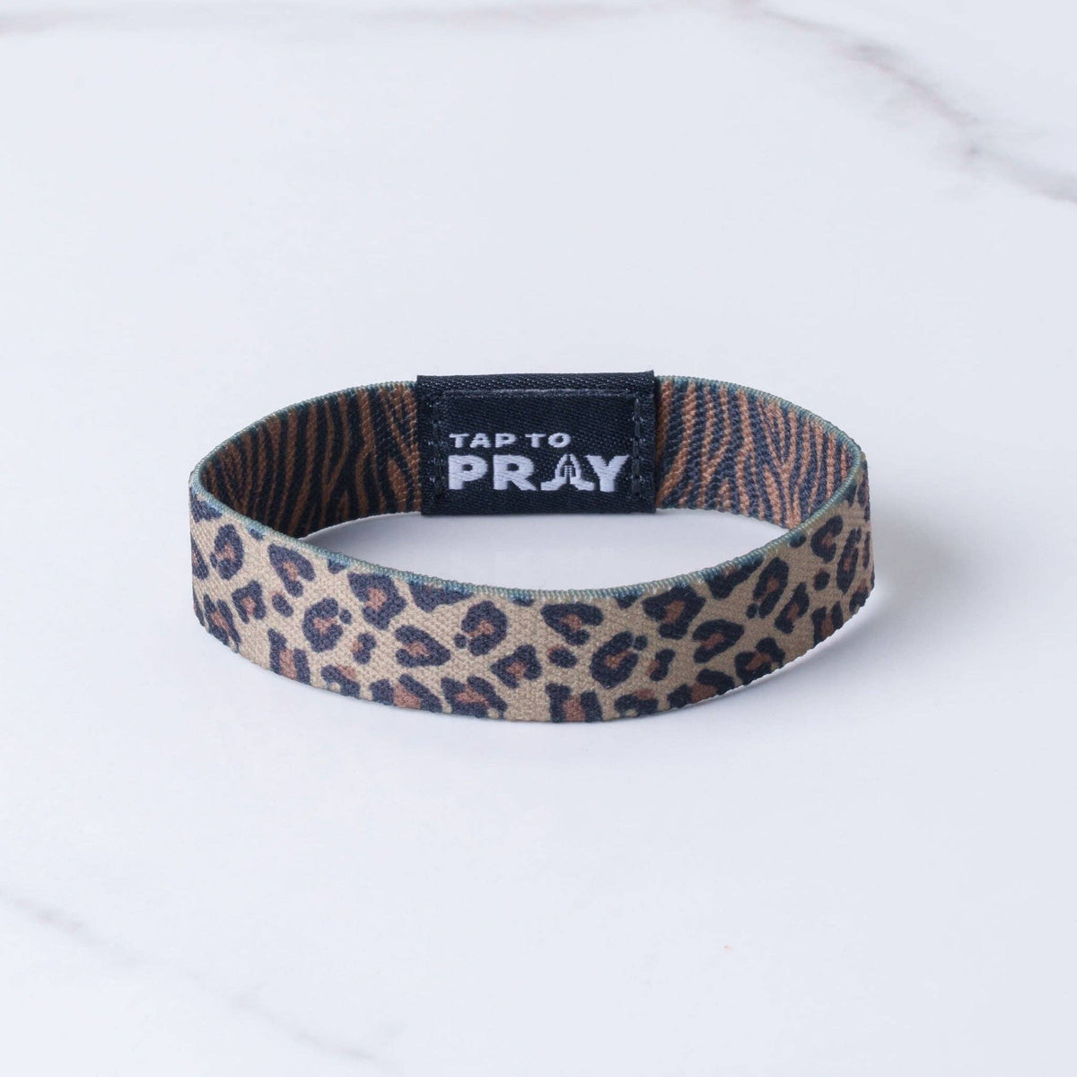 Tap To Pray® Wristband – Safari Leopard: Medium