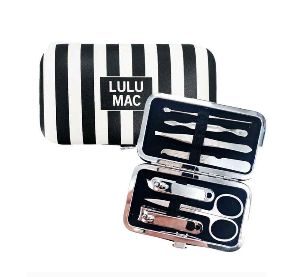 LM-Black Stripe Manicure Set