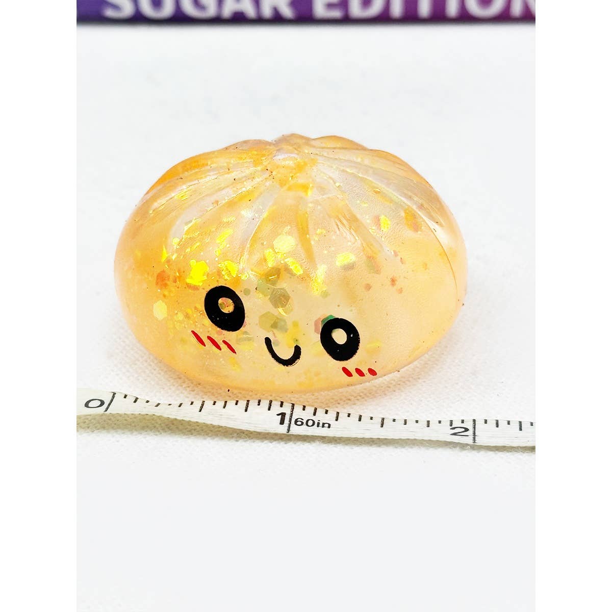 Mini Glitter Dumpling Squishy with Steamer
