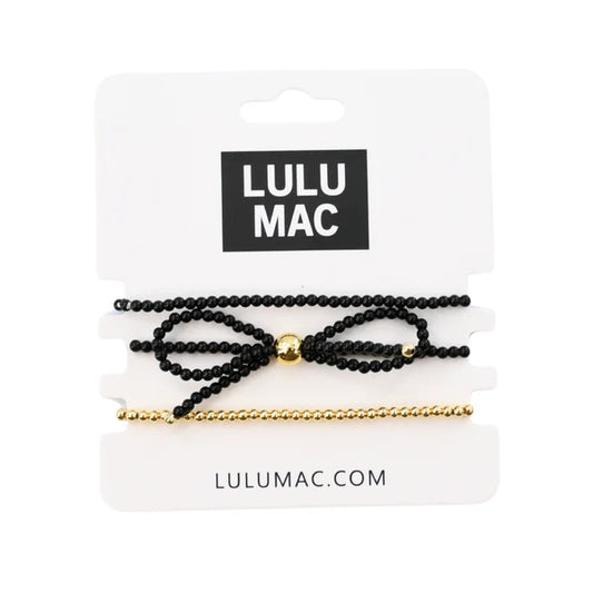 Lulu Mac- Black Bow Bracelet