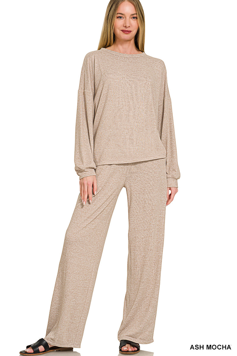 Soft LS set mocha