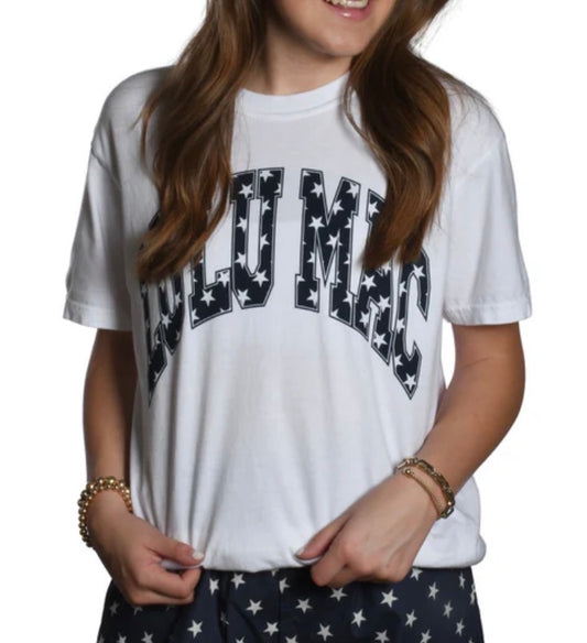 LM-Navy Star Tee