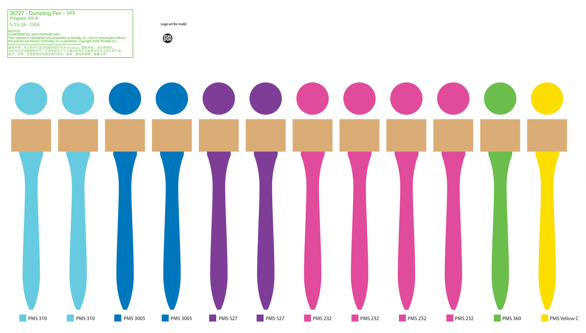 Squishy Dumpling Pen Desk Pop Variety -