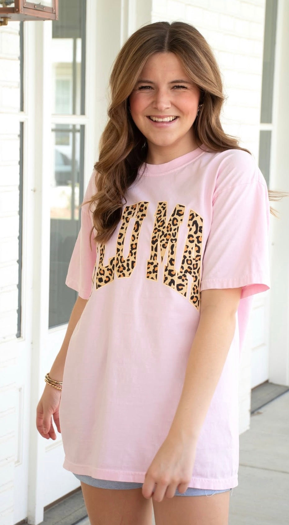 LM-Pink Leopard Tee