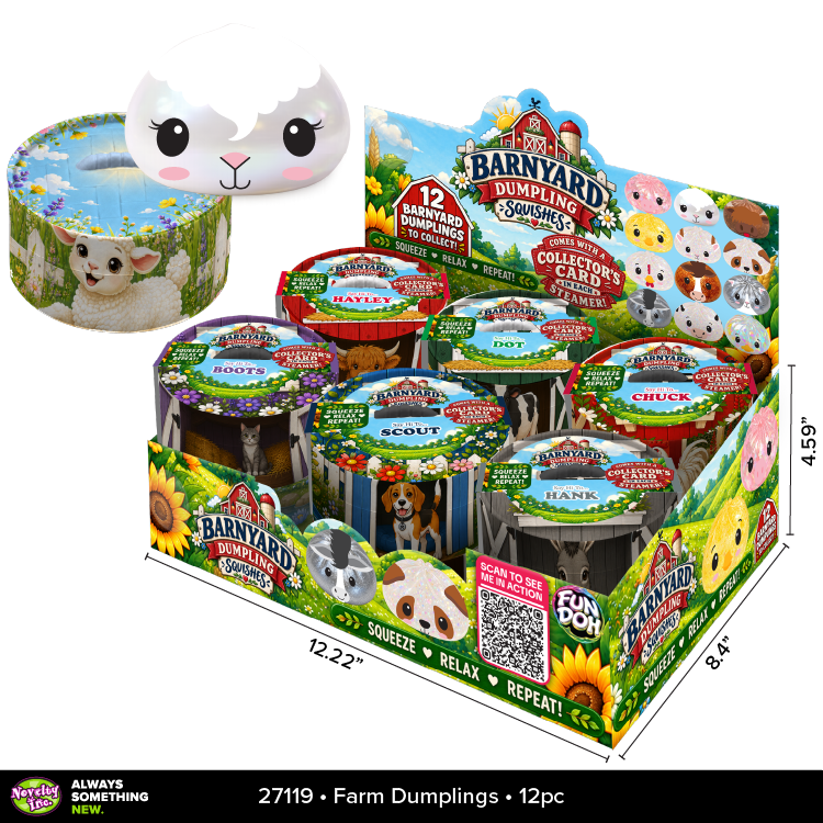 Fun Doh Farm Barnyard Squishy Dumpling Toy