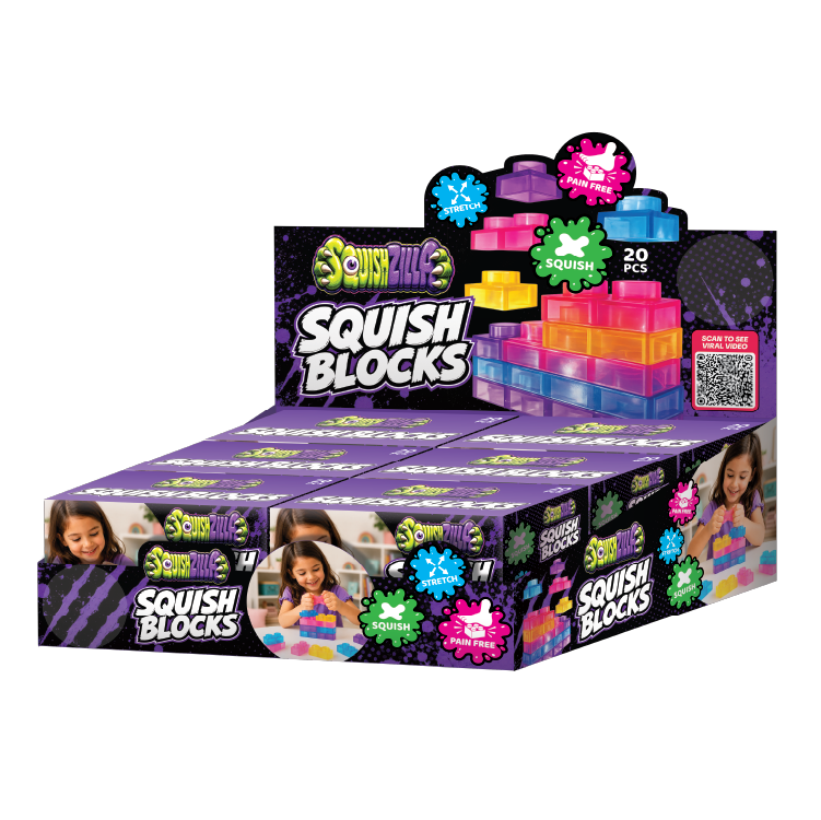 Fun Doh Squish Blocks Building Fidget Sensory Toy