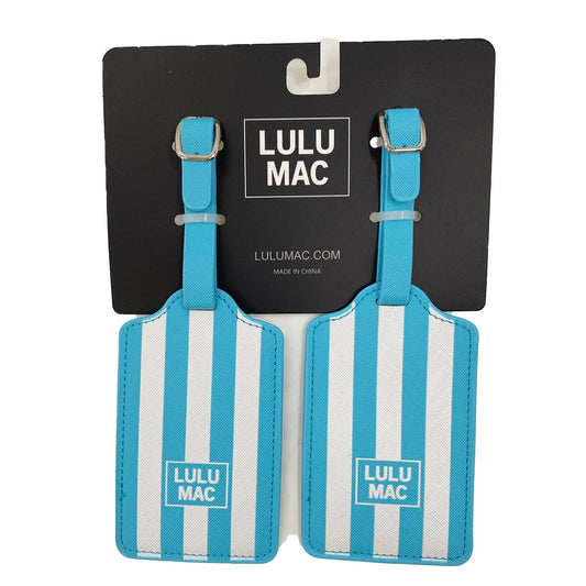 LM-BLUE/WHITE STRIPE LUGGAGE TAG