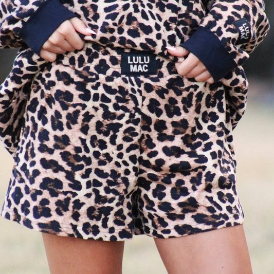 LM-WAFFLE SHORT-LEOPARD: BROWN / XX-Large