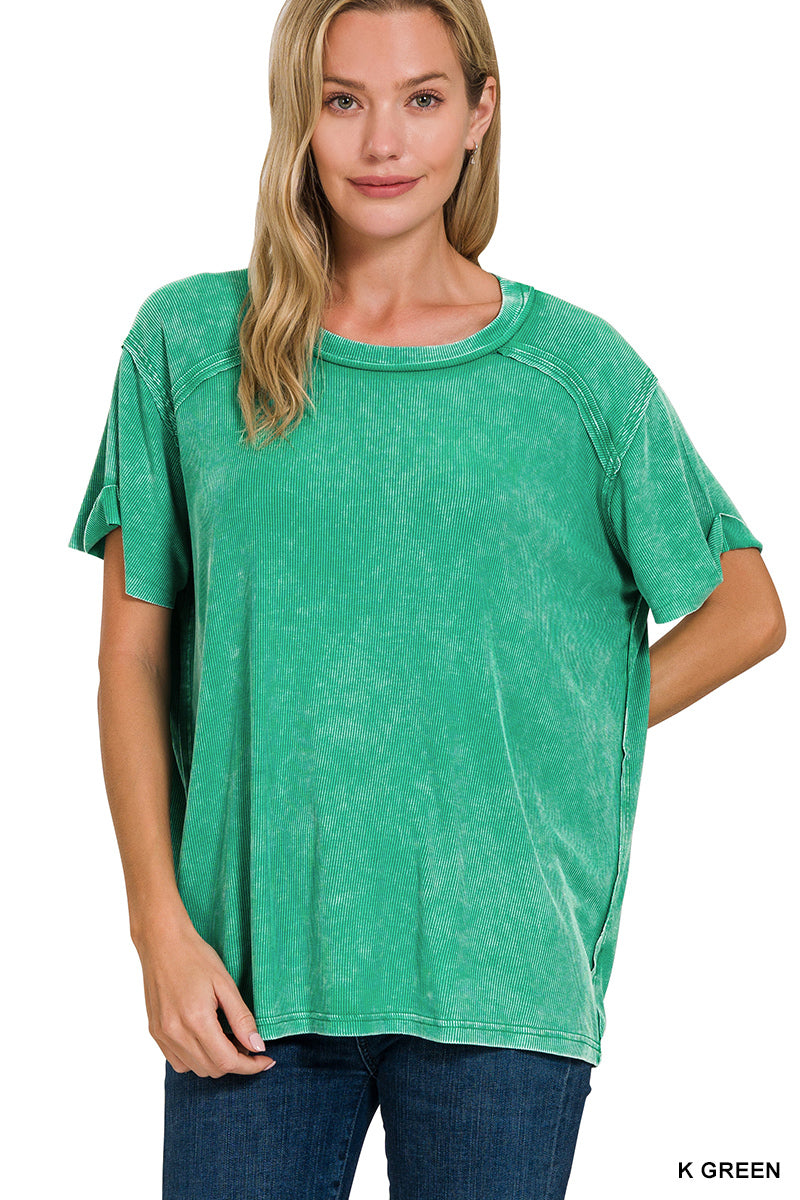 Green Round Neck Tee