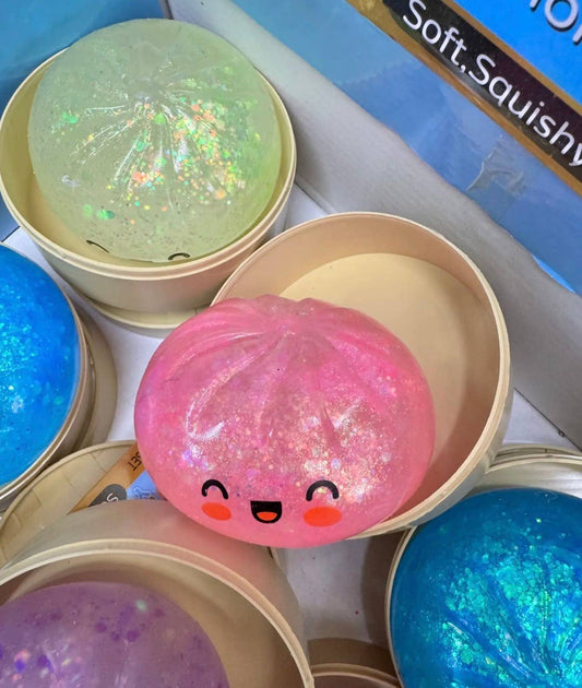 Squishy dumpling , glitter mix colors sugar GEL
