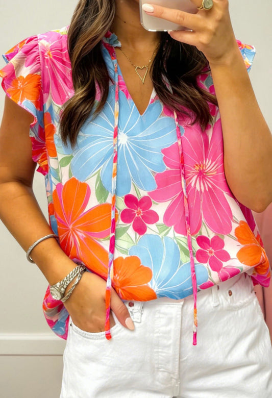 Multicolor Floral Top