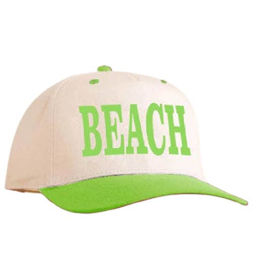 LM-BEACH HAT LIME