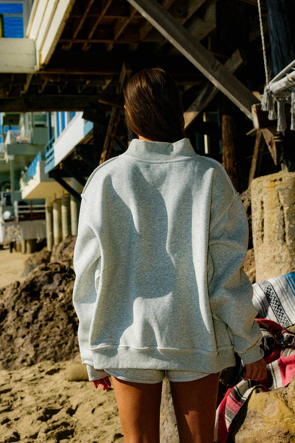 Jesus | Camo Embroidered Mockneck Sweatshirt: BUBBLEGUM PINK