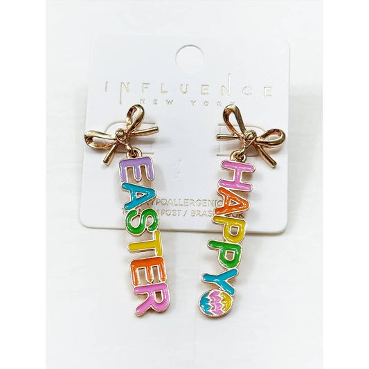 Happy Easter Shaped Earring: MULTI / ONE