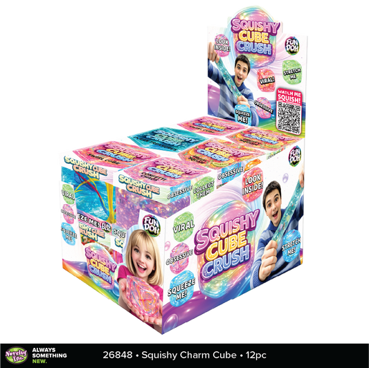 Fun Doh Squishy Charm Cube Fidget Toy Variety