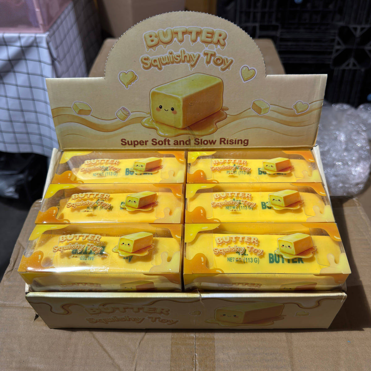 Crackling Crunchy Yellow Butter Squishy