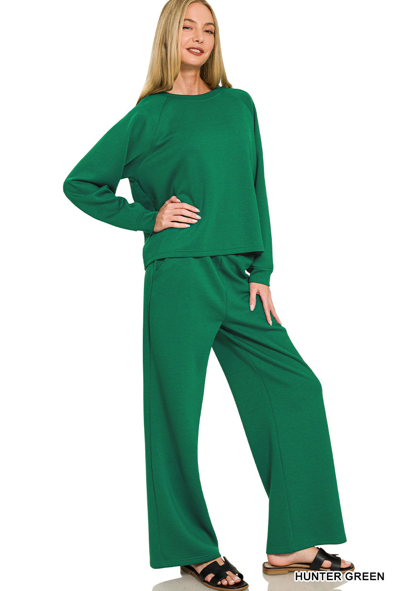 Scuba pullover & pants set green