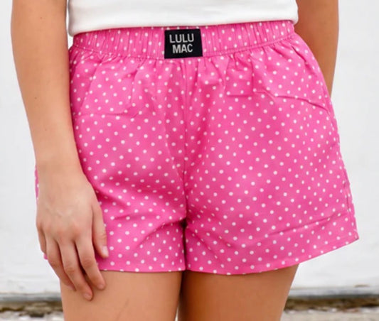 LM-Bubblegum Mini Polkadot Shorts