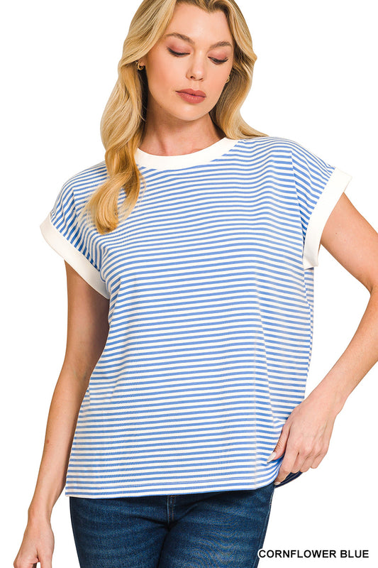 Blue Striped Tee