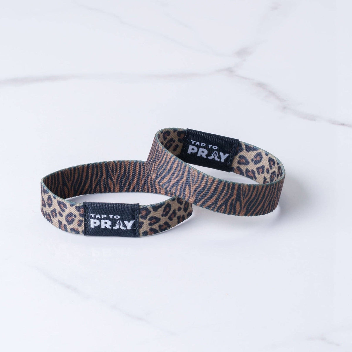 Tap To Pray® Wristband – Safari Leopard: Medium