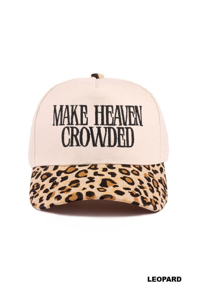 Make Heaven Crowded Hat-Leopard