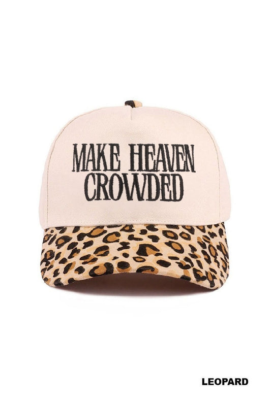 Make Heaven Crowded Hat-Leopard