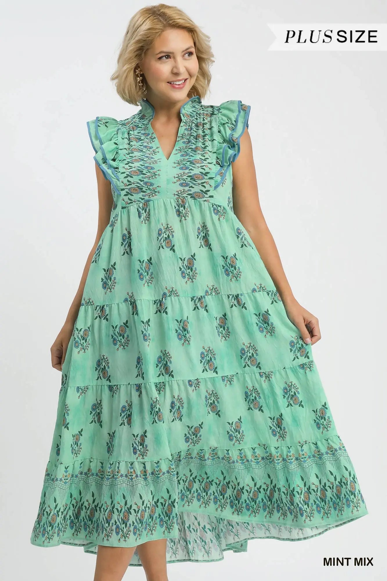 Mint Mix Midi Dress