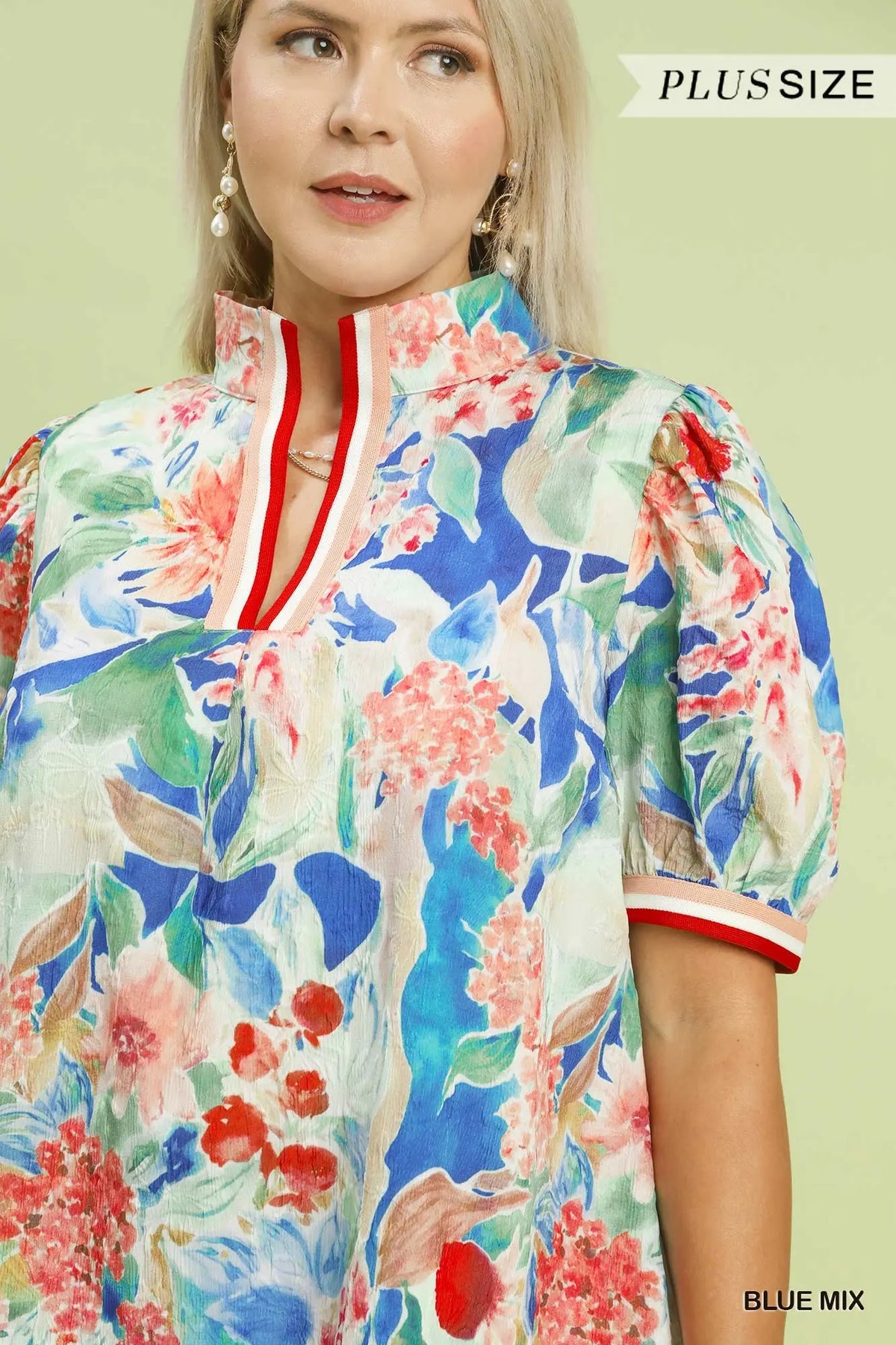 Blue Mix Floral Dress