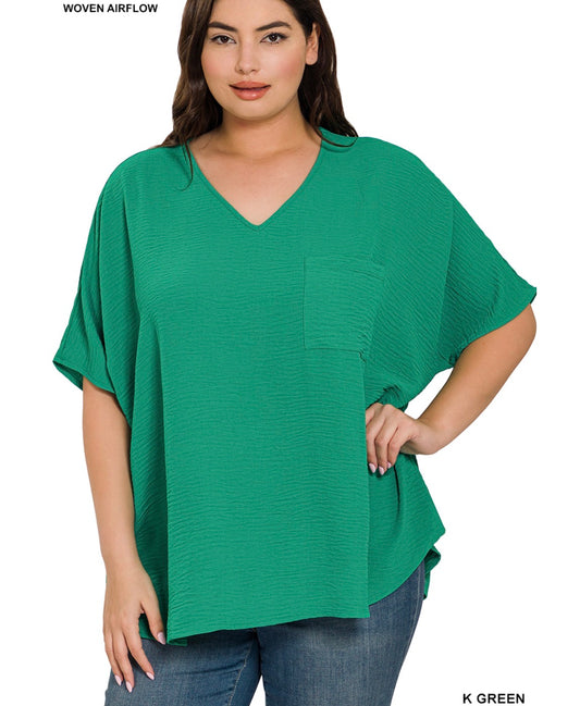 Flow With Me Top-Green