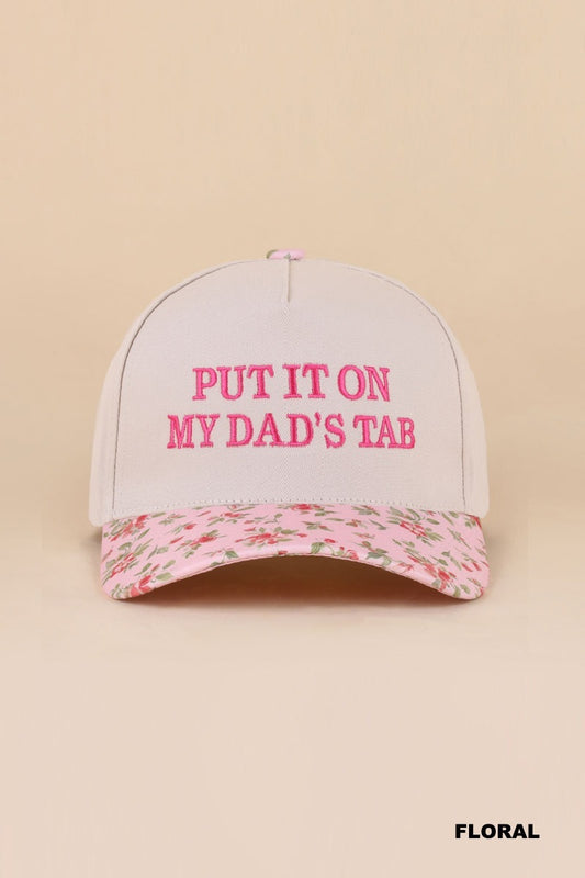 Dads Tab Hat - Floral