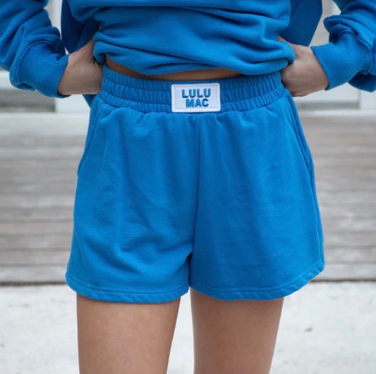 LM-Royal Blue Terry Cloth Shorts