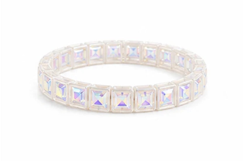 LM-White Rhinestone Bracelet