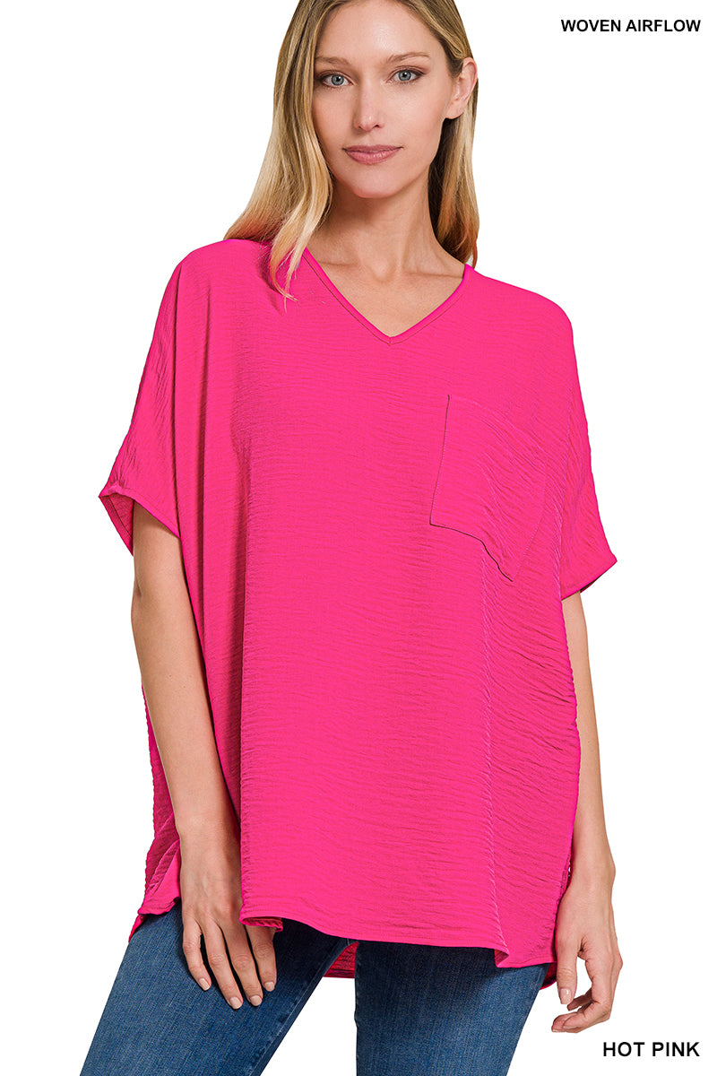 Flow With Me Top-Hot Pink