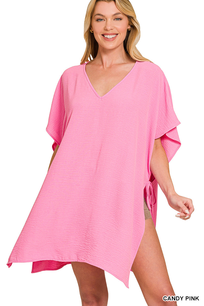 Swim Cover Up Pink-One Size
