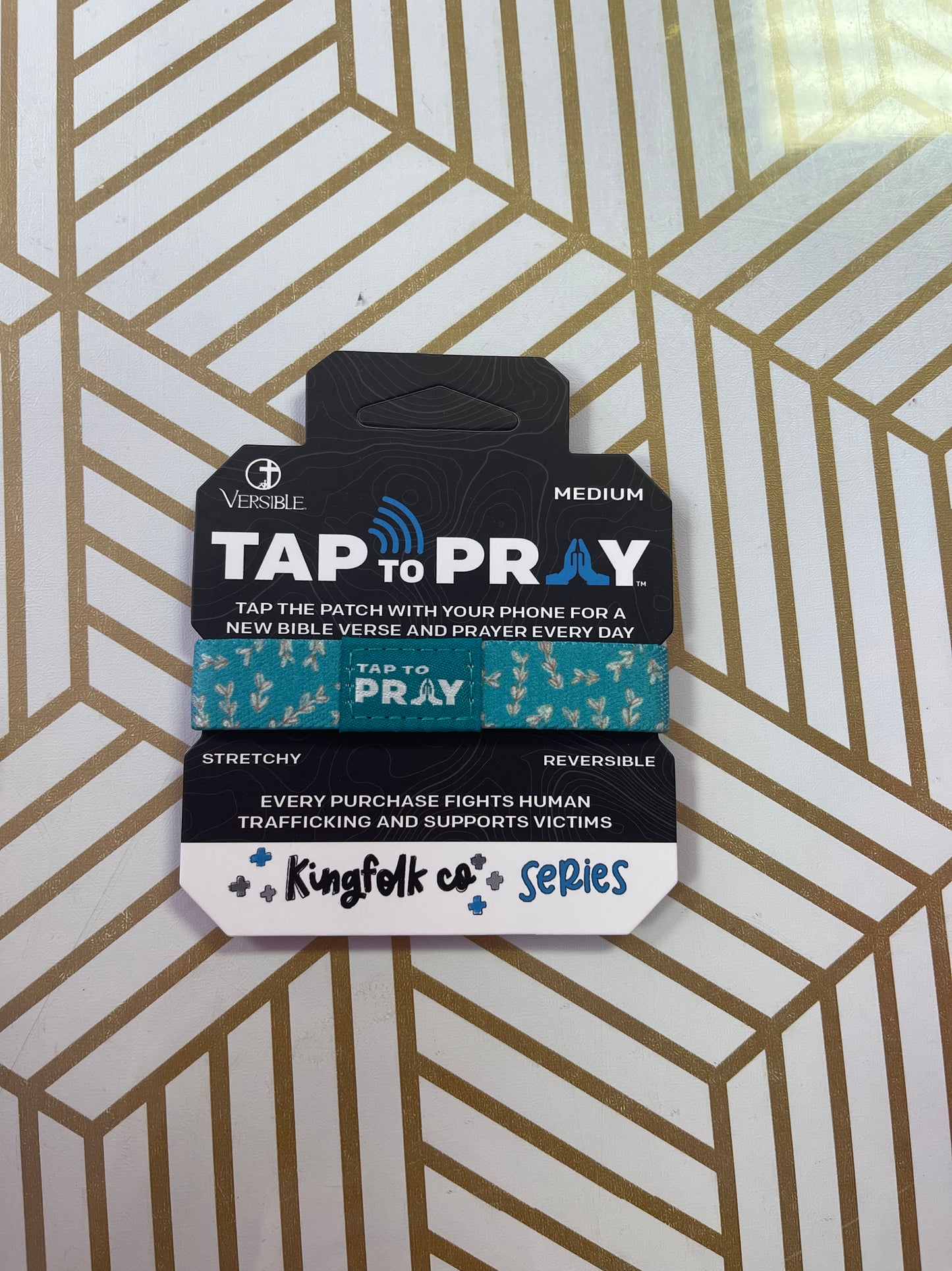 Tap To Pray® Kingfolk Series Wristband - Rooted In Christ - Medium