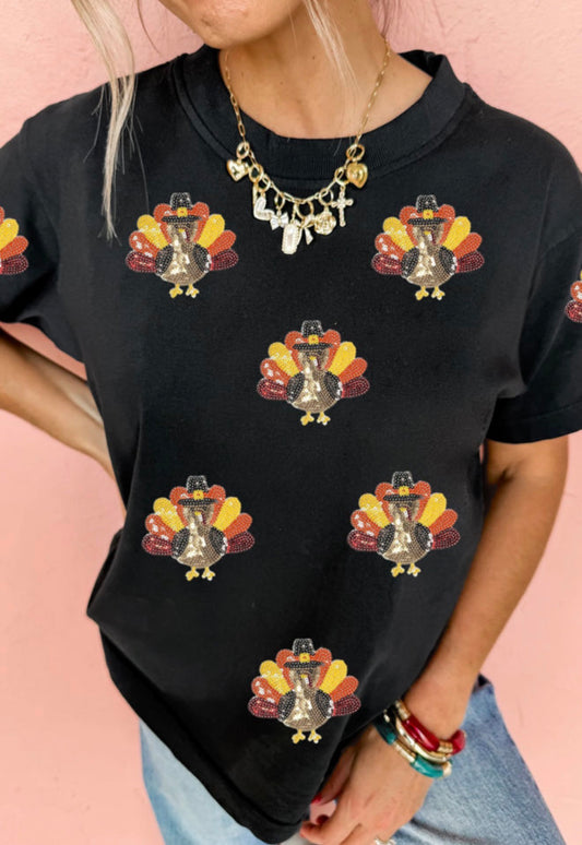 Turkey Sequin Tee