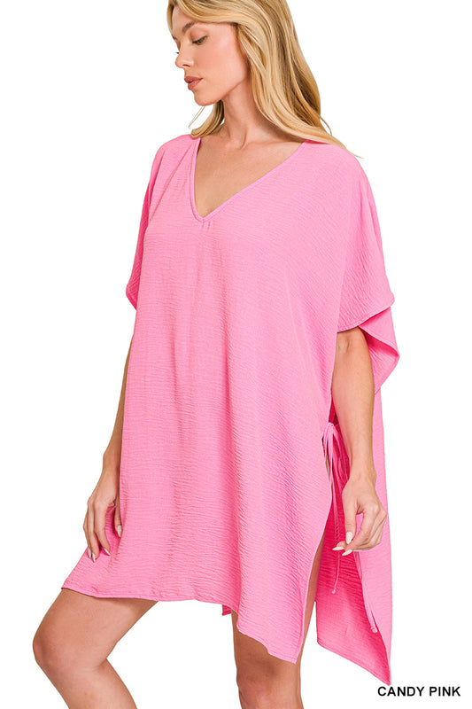 Swim Cover Up Pink-One Size