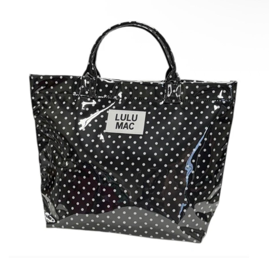 LM-Tote Bag Black/White Dot