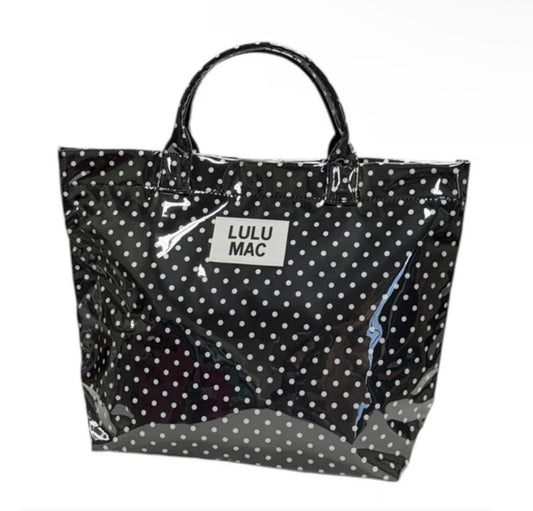 LM-Tote Bag Black/White Dot