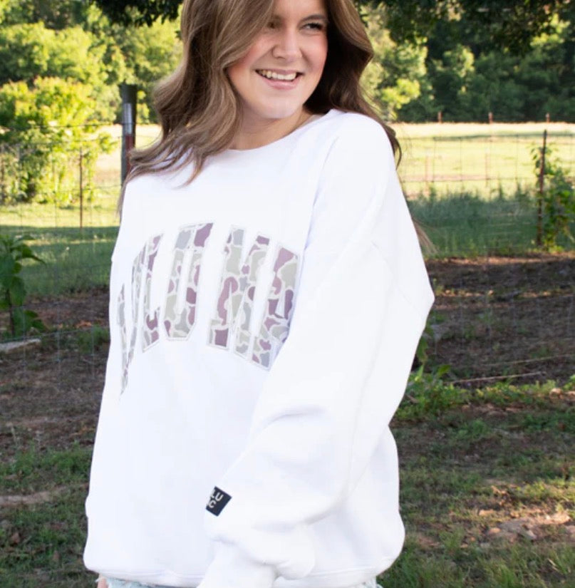 LM-Camo White Sweatshirt