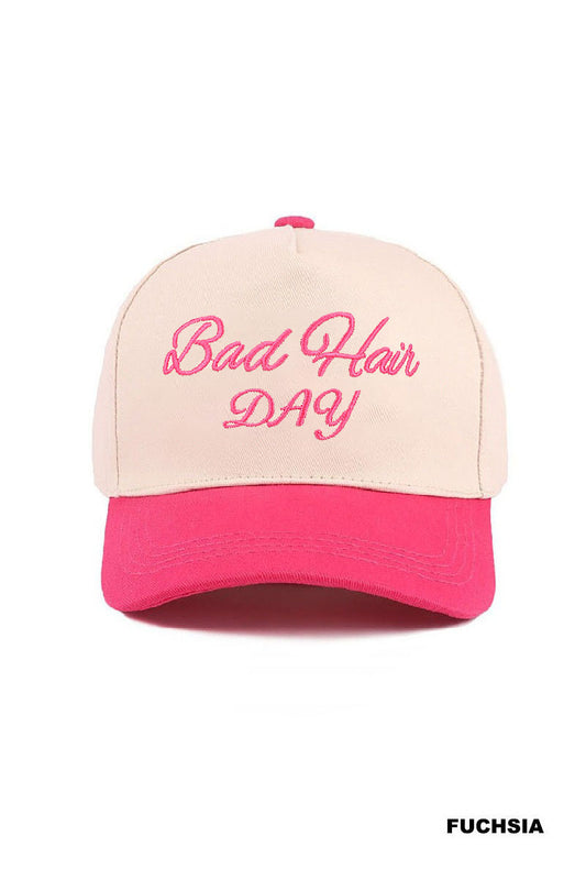 Bad Hair Day Hat-Hot Pink