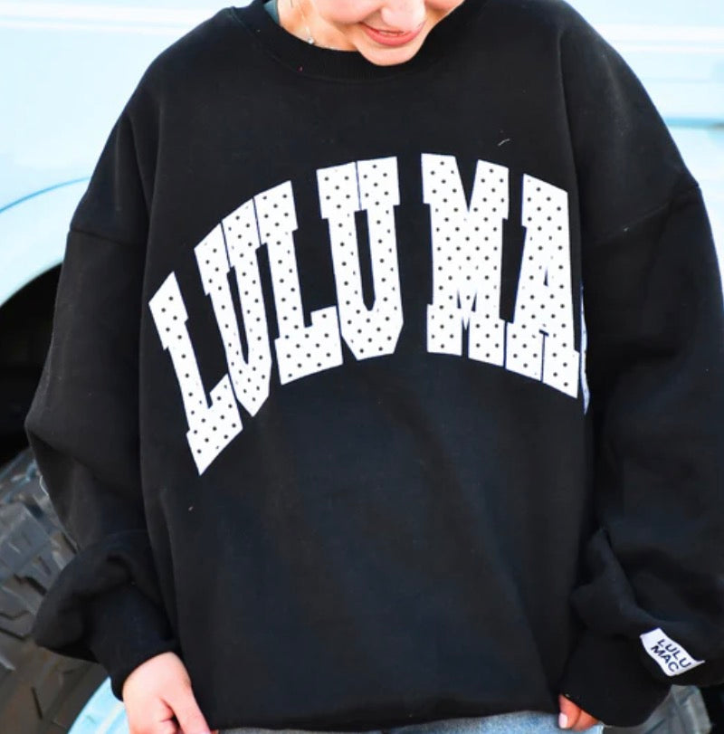LM-Black w/ White Dot Sweatshirt