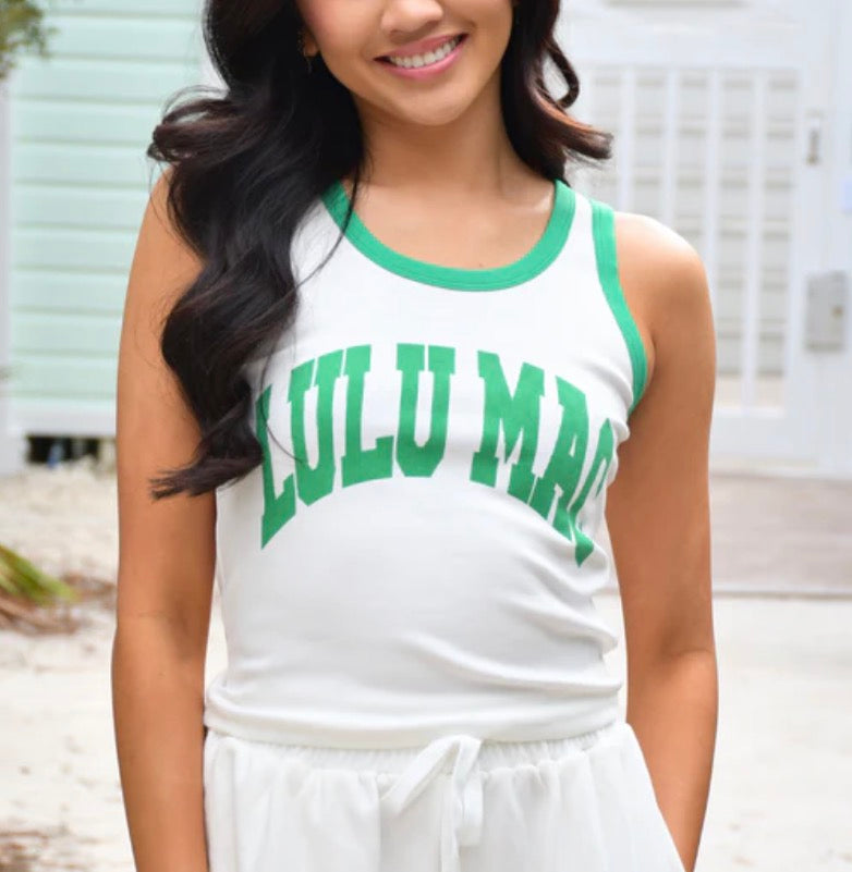 LM- White w/ Green Tank
