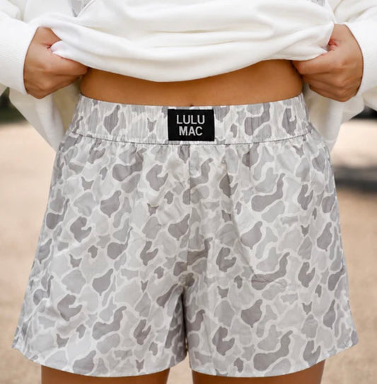 LM-White Camo Shorts