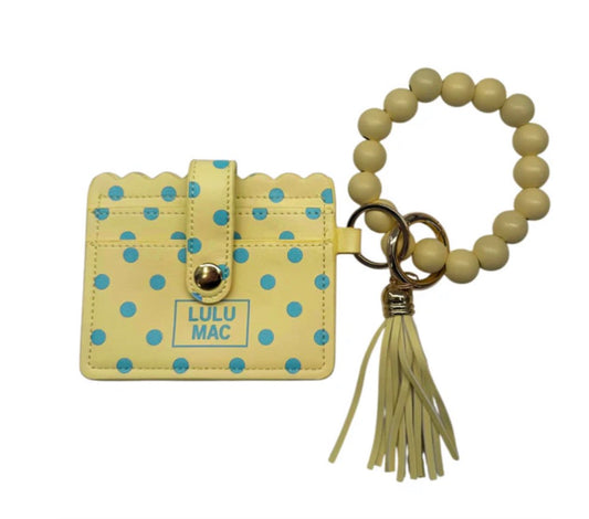 LM-Yellow w/ blue beaded wrislet